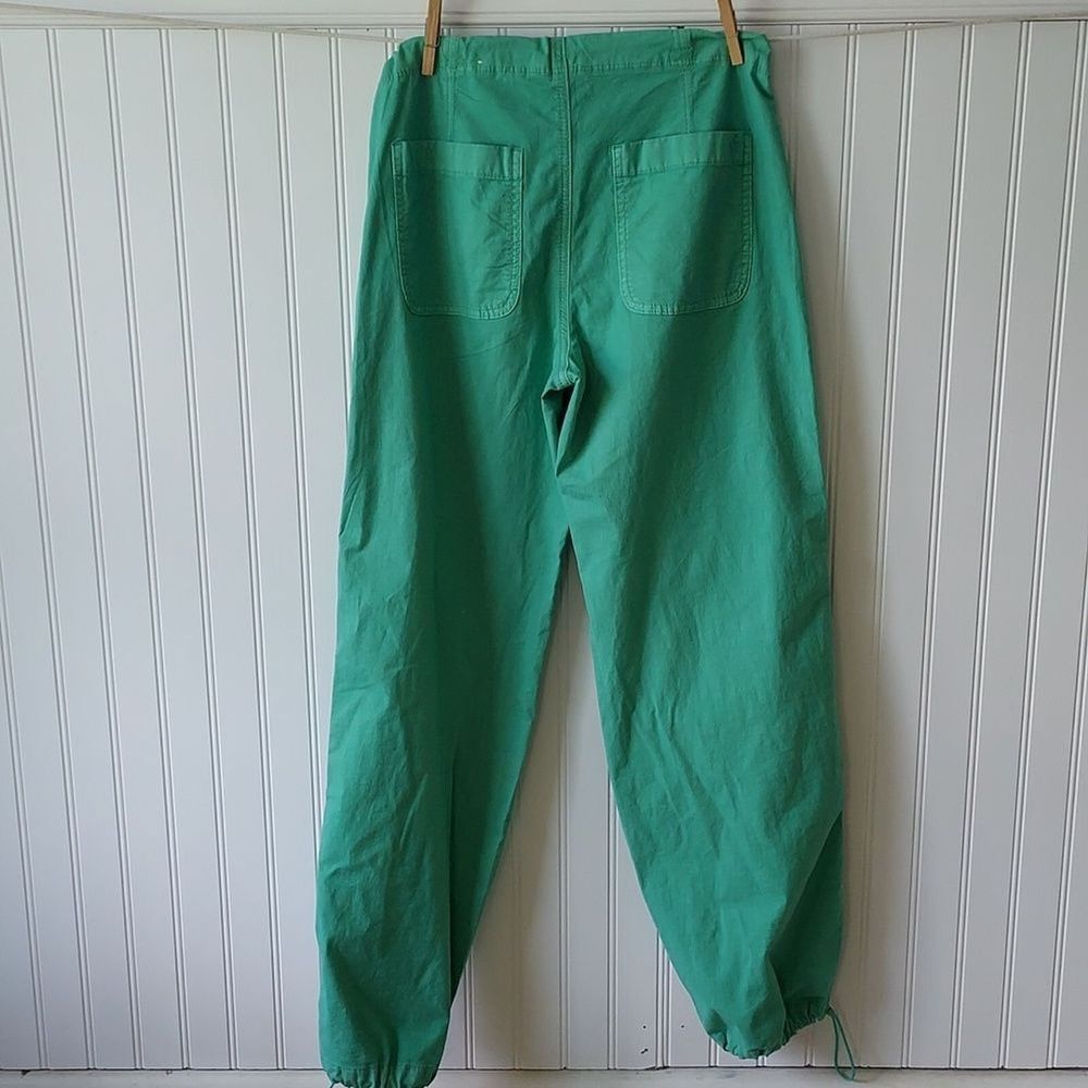 American Eagle XXS Snappy Stretch Low Rise Parachute Pants Green Baggy Y2K - Picture 5 of 12